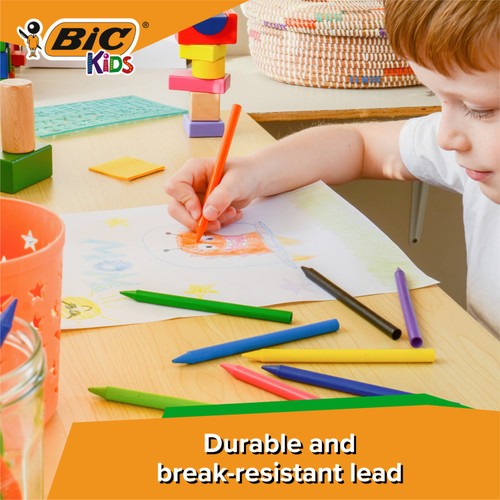 BIC Kids Plastidecor Crayons Wallet of 12