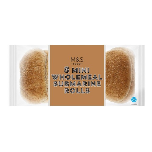M&S Mini Wholemeal Submarine Rolls