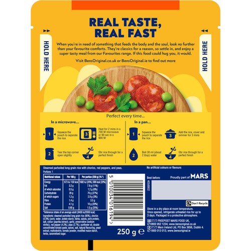 Ben's Original Favourites Risotto Ready Meal Paella