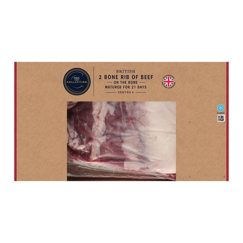 M&S British 2 Bone Rib of Beef
