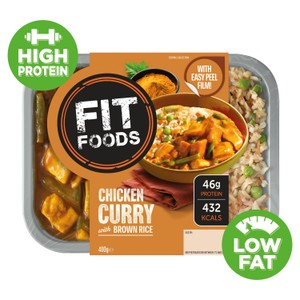Fit Foods High Protein Chicken Curry with Brown Rice