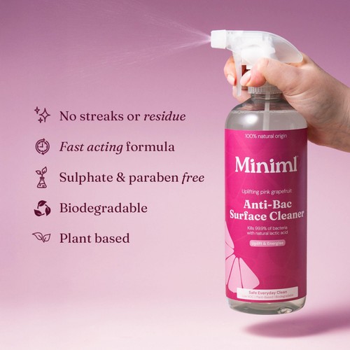 Miniml Pink Grapefruit Anti-Bac Surface Cleaner