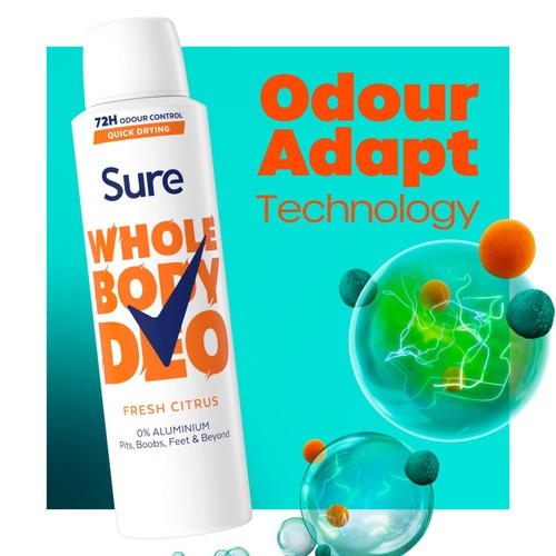 Sure Women Whole Body Fresh Citrus Deodorant