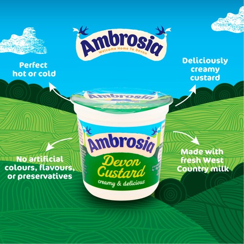 Ambrosia Devon Custard Dessert Snack Pot