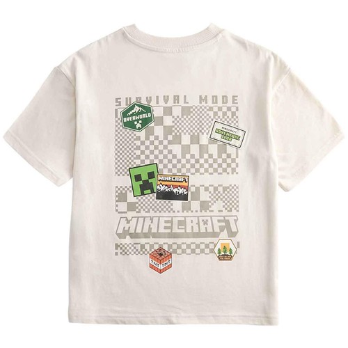 M&S Boys Pure Cotton Minecraft Pyjamas, 9-10 Years, Charcoal