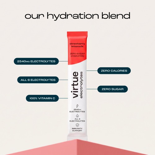 Virtue Electrolytes Hydration - Strawberry Lemonade