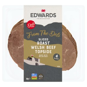 Edwards Sliced Roast Welsh Beef Topside