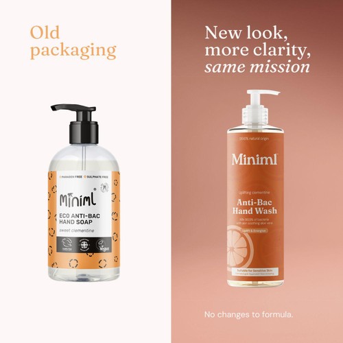 Miniml Anti-Bac Hand Wash Uplifting Clementine
