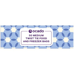 Ocado Medium Twist Tie Food & Freezer Bags