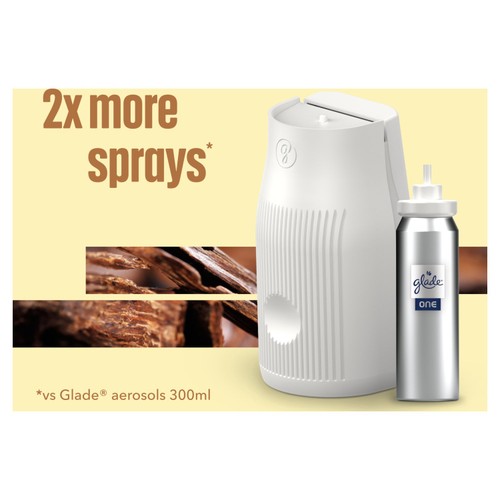 Glade ONE Touch & Spray Holder Sandalwood and Jasmine Air Freshener