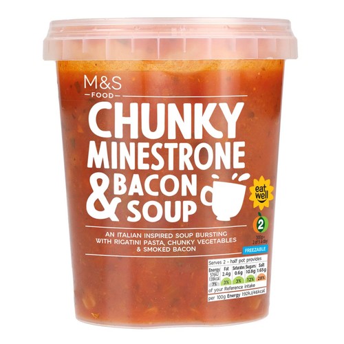 M&S Chunky Minestrone Soup with Bacon