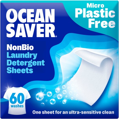 OceanSaver Plastic Free Non-Bio Laundry Detergent Sheets