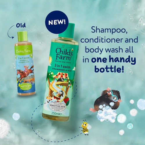 Childs Farm 3 in 1 Swim, Strawberry & Mint