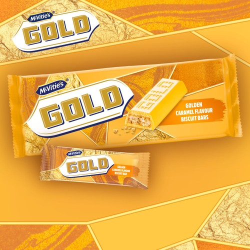 McVitie's Gold Caramel Flavour Biscuit Bars Multipack 