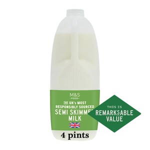 British Semi Skimmed Milk 2273ml