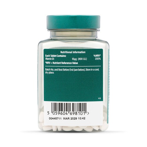 Holland & Barrett Vitamin D3 400 I.U. 10ug
