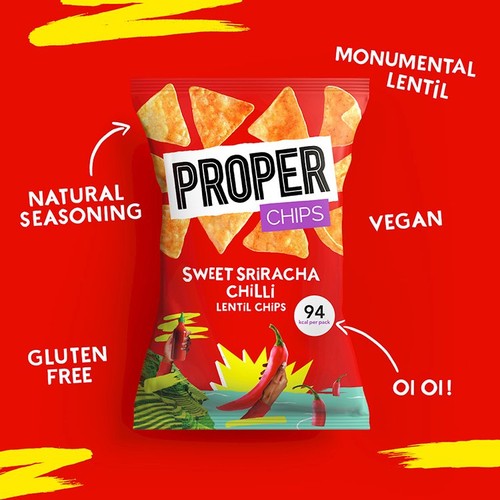 Properchips Sweet Sriracha Lentil Chips