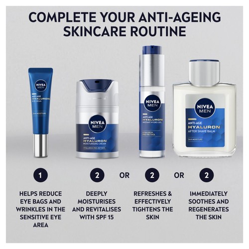 NIVEA MEN Hyaluron Anti-Age Face Moistursing Cream SPF15 