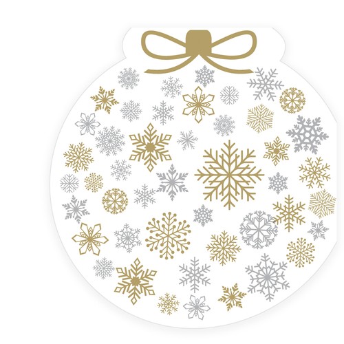 Snowflake Bauble Shaped Napkins