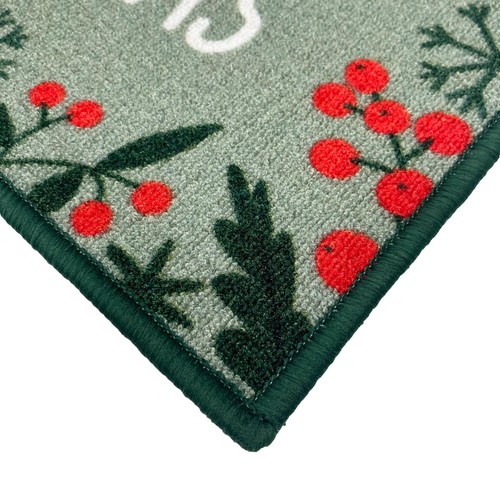 Mighty Mats Merry Christmas Sage Border Mat 40x57cm