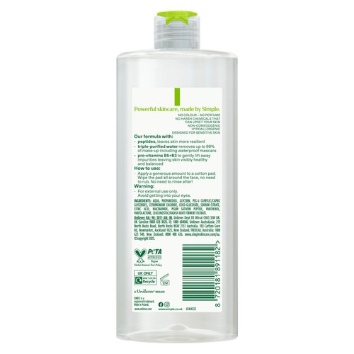Simple Kind To Skin Micellar Cleansing Water