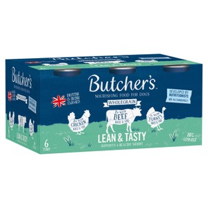 Butcher's Lean & Tasty Wet Dog Food Tins 6 x 390g