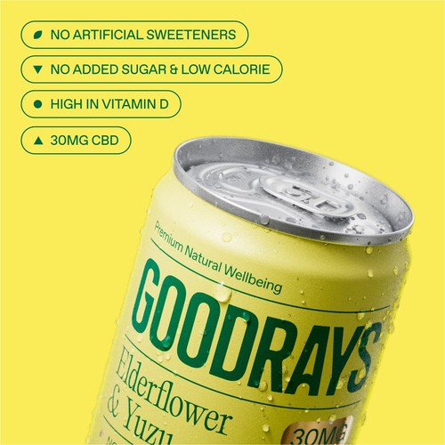 Goodrays CBD Drinks - Elderflower & Yuzu