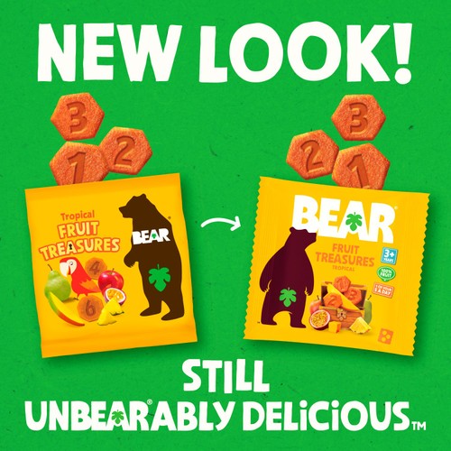 BEAR Tropical Fruit Treasures Kids Snack Multipack