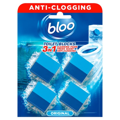 Bloo 3in1 In-Cistern Original Blue Toilet Blocks