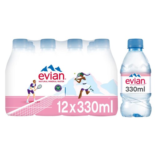 Evian Still Natural Mineral Spring Bottled Water Multipack