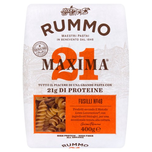 Rummo Organic Protein Fusilli Pasta No.48