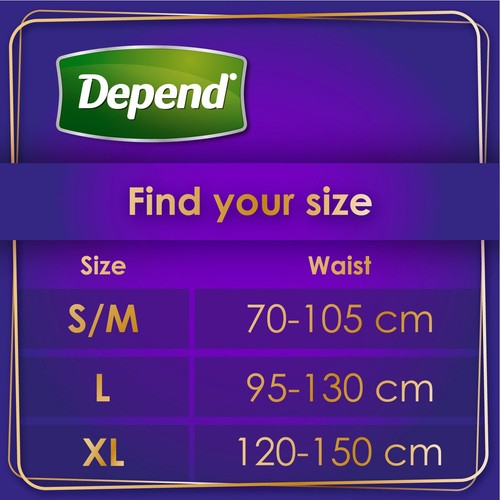 Depend Comfort Protect Large Incontinence Pants Women