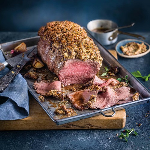 M&S Collection Topside of British Beef with Mustard Basting Fat