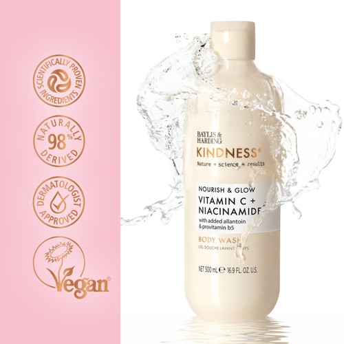 Baylis & Harding Kindness+ Vitamin C Brighten/Glow Body Wash