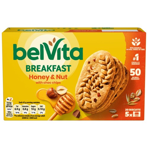 Belvita Honey & Nuts Choc Chips Breakfast Biscuits