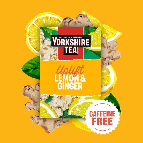 Yorkshire Tea Uplift Lemon & Ginger Fruit & Herbal Tea Bags