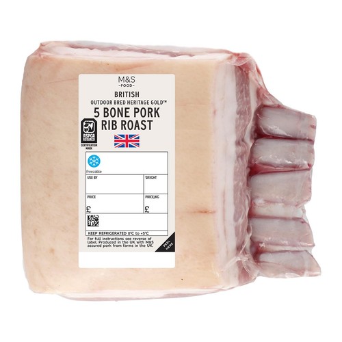 M&S Collection British Heritage Gold 5 Bone Rib Roast