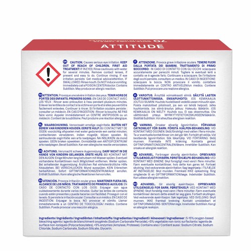ATTITUDE Dishwasher Solube  Eco-Pouches