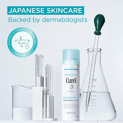 Curel Deep Moisture Spray for Dry, Sensitive Skin