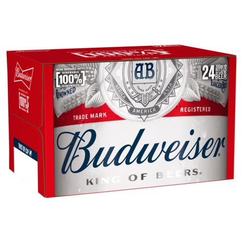 Budweiser Lager Beer Bottles