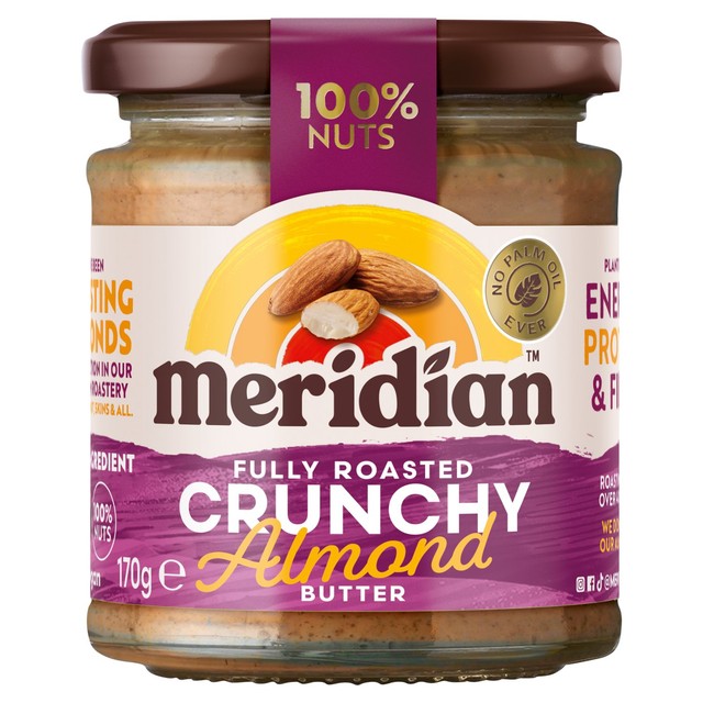Crunchy Almond Butter Made from 100% Almonds