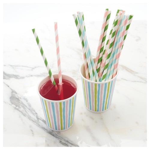 Duni Bio Pastel Recyclable Paper Straws