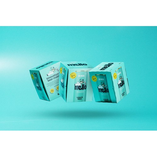 Mello Lime & Mint Alcohol Free 0.0% 4x330ml