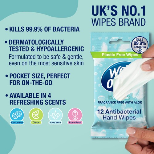 Wet Ones Be Gentle Biodegradeable Antibacterial Wipes