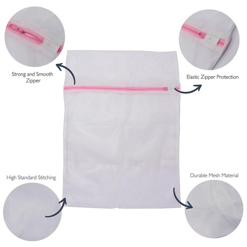 Korbond Laundry Bag Twin Pack 40cmx30cm and 30cmx28cm