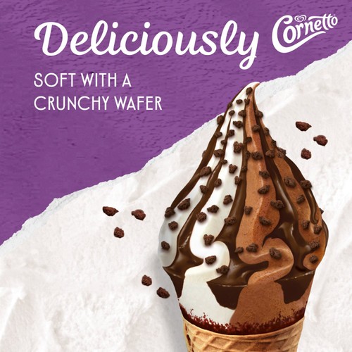 Cornetto Soft Cookies & Chocolate Ice Cream Cones