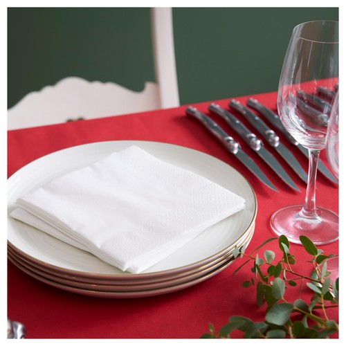 White Compostable Paper Napkins