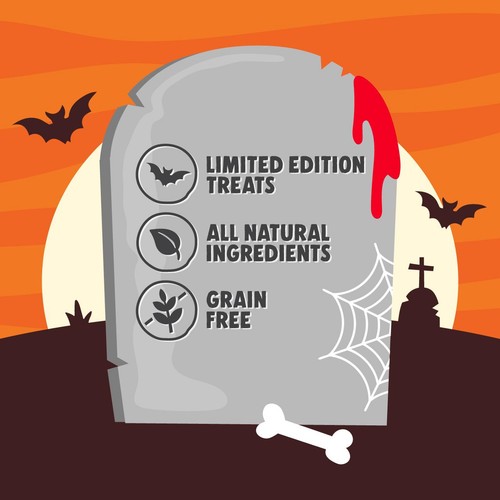Denzel's Spooky Bones - Chicken & Pumpkin Halloween Crunchy Cat Treats