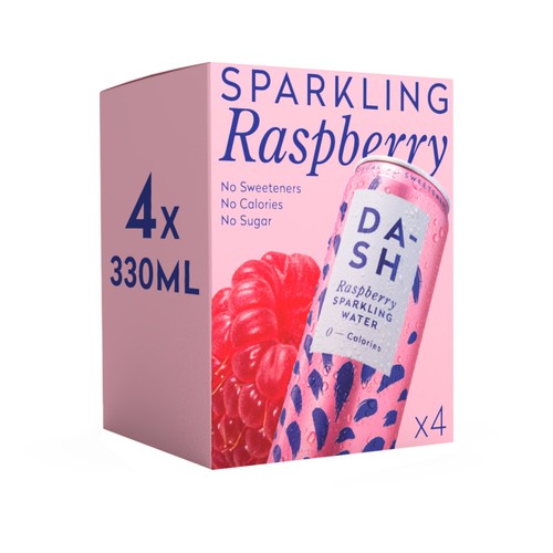 DASH Raspberry Infused Sparkling Water