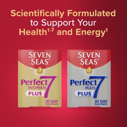 Seven Seas Perfect7 Woman Plus Multivitamins & Omega-3 30 Day Duo Pack